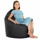 Noir Pouf Poire Fauteuil Porto simili-cuir