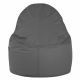 Gris Pouf Poire Fauteuil Porto simili-cuir