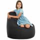Sitzsack Sessel Porto Kunstleder Schwarz