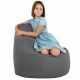 Gris Pouf Poire Fauteuil Porto simili-cuir