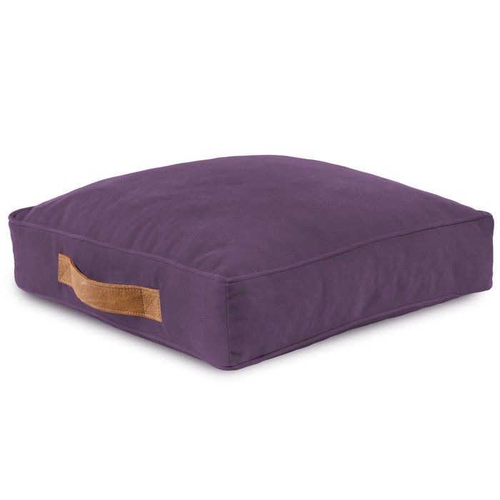 quadratisches Sitzkissen Plüsch violett