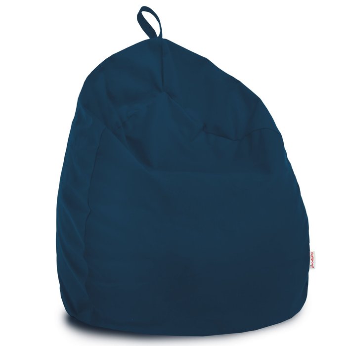 Bleu marine Pouf Poire Enfants velours