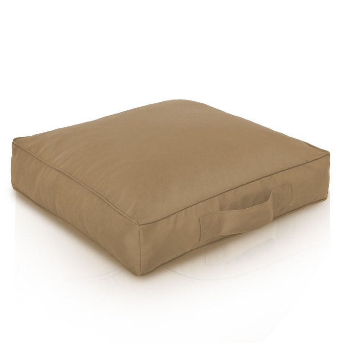 Beige Coussin Carré Extérieur nylon