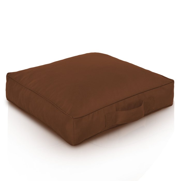 Marron Coussin Carré Extérieur nylon