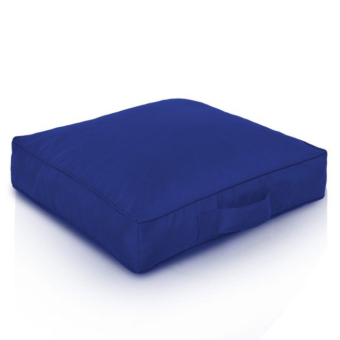 Bleu foncé Coussin Carré Extérieur nylon