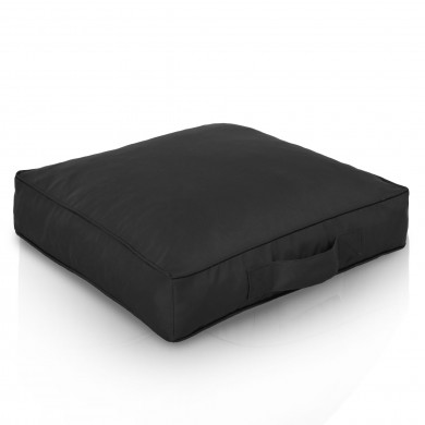 Noir Coussin Carré Extérieur nylon