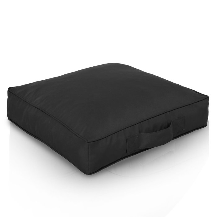 Noir Coussin Carré Extérieur nylon