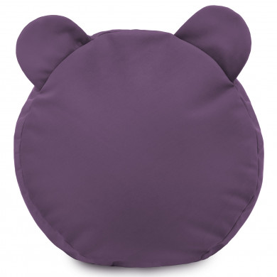 Fußbank Teddy Plüsch Violett