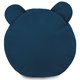 Fußbank Teddy Plüsch Marineblau