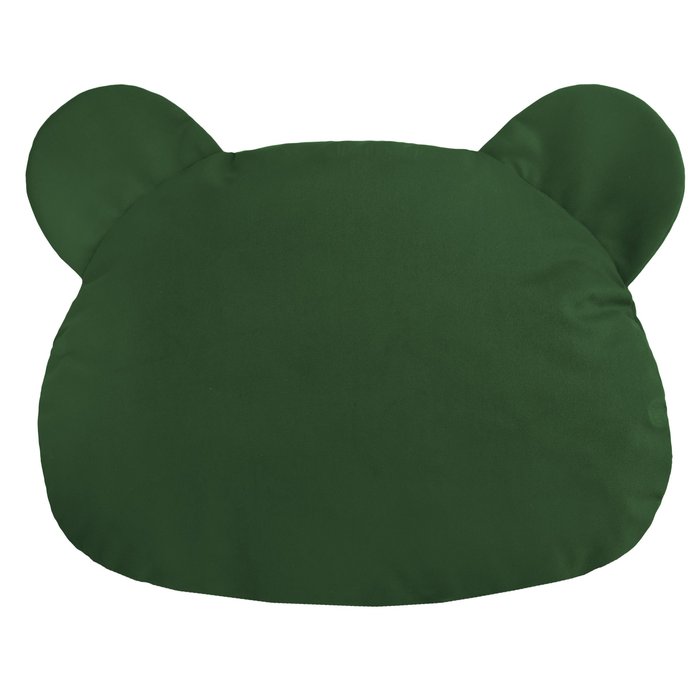 Vert foncé Coussin Nounours velours