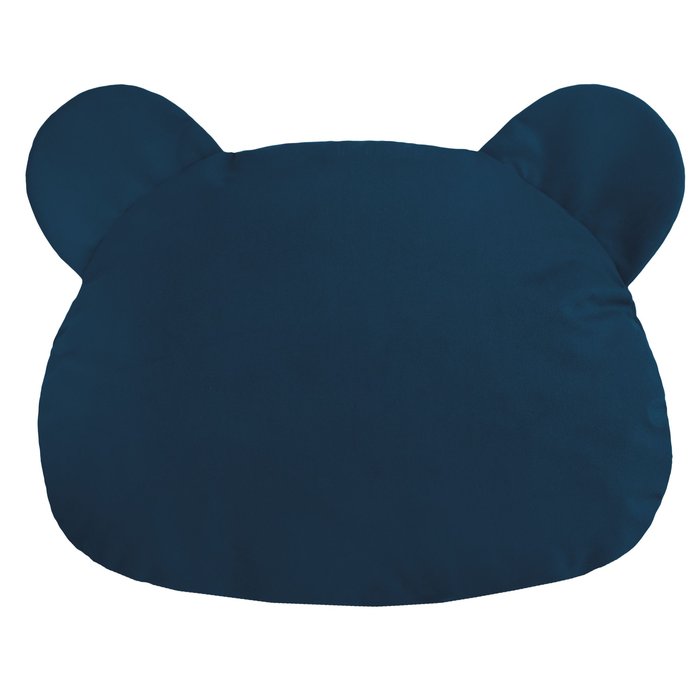 Bleu marine Coussin Nounours velours