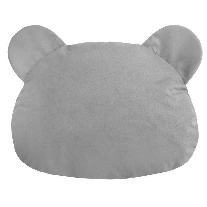 Gris clair Coussin Nounours velours