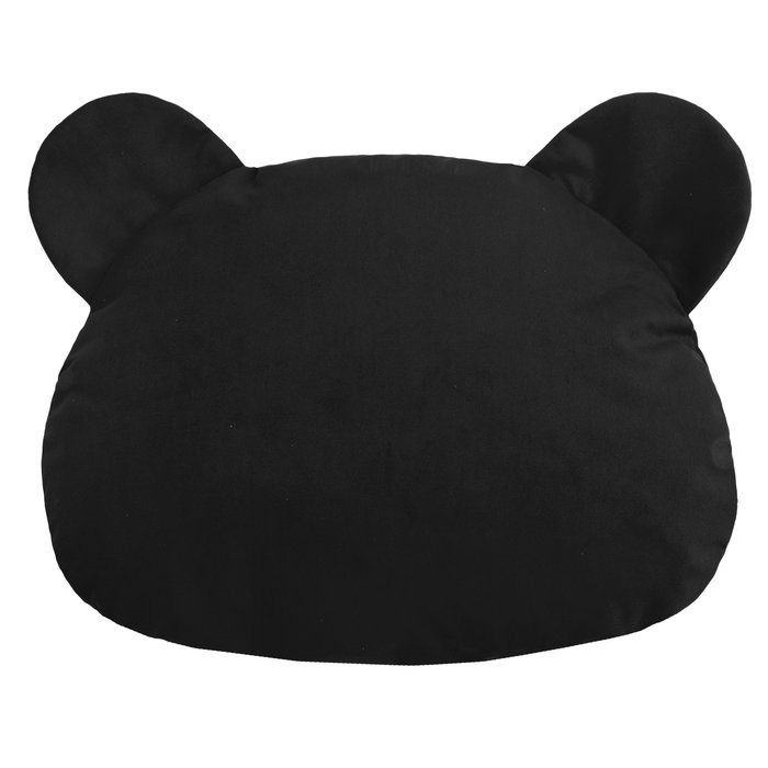 Noir Coussin Nounours velours