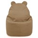 Beige Pouf Poire Fauteuil Teddy velours