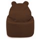 Marron Pouf Poire Fauteuil Teddy velours