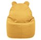 Jaune moutarde Pouf Poire Fauteuil Teddy velours