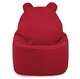 Rouge Pouf Poire Fauteuil Teddy velours