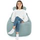 Menthe Pouf Poire Fauteuil Teddy velours