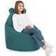 Bleu Pouf Poire Fauteuil Teddy velours