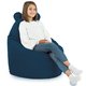 Bleu marine Pouf Poire Fauteuil Teddy velours