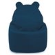 Bleu marine Pouf Poire Fauteuil Teddy velours