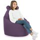 Violet Pouf Poire Fauteuil Teddy velours