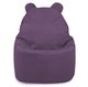 Violet Pouf Poire Fauteuil Teddy velours