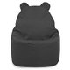 Gris Pouf Poire Fauteuil Teddy velours