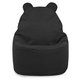 Noir Pouf Poire Fauteuil Teddy velours