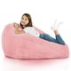 Yeti rose Pouf Poire 