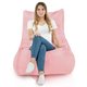 Yeti rose Pouf Poire Fauteuil Distinto 