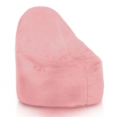 Sitzsack Sessel Porto Kunstfell Yeti Rosa