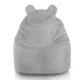 Yeti gris Pouf Poire Fauteuil Teddy 