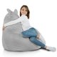 Yeti gris Pouf Poire Fauteuil Teddy 