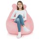 Yeti rose Pouf Poire Fauteuil Teddy 