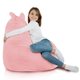 Yeti rose Pouf Poire Fauteuil Teddy 