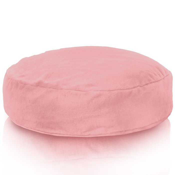 Yeti rose Coussin Rond Monaco Intérieure 