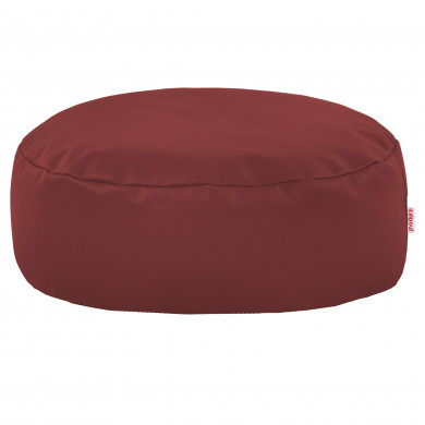 Rouge foncé Repose-pieds simili-cuir
