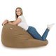 Beige Pouf Poire XL velours