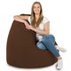 Marron Géant Pouf Poire XXL velours