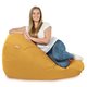 Jaune moutarde Géant Pouf Poire XXL velours