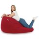 Rouge Géant Pouf Poire XXL velours