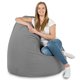 Acier Géant Pouf Poire XXL velours