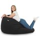 Noir Géant Pouf Poire XXL velours