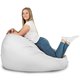 Blanc Geant Pouf Poire XXL nylon