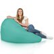 Turquoise Geant Pouf Poire XXL nylon