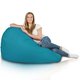 Bleu Geant Pouf Poire XXL nylon