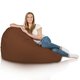 Marron Geant Pouf Poire XXL nylon