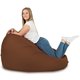 Marron Geant Pouf Poire XXL nylon