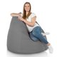 Gris Geant Pouf Poire XXL nylon